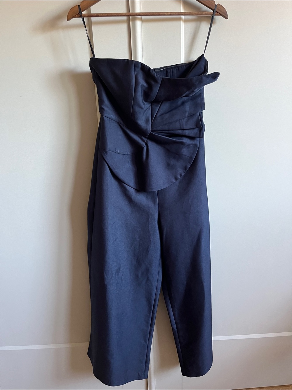 Dark Navy Strapless Jumpsuit
